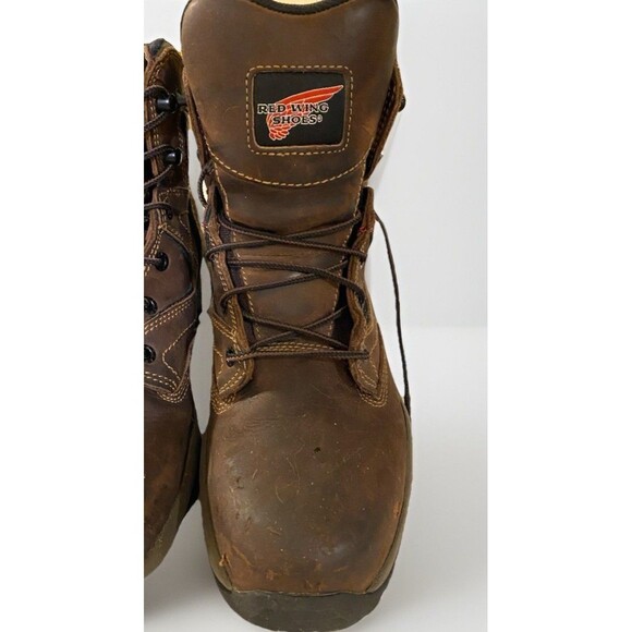 Red Wing 2205 Men's Mocha 6 inch Aluminum Safety Toe Boots - Sz 8.5 EH - Picture 3 of 12